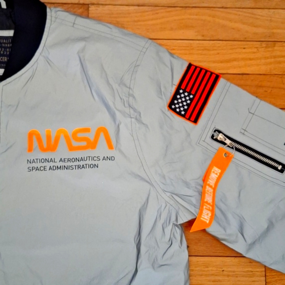 Gray Bomber Jacket - image 5